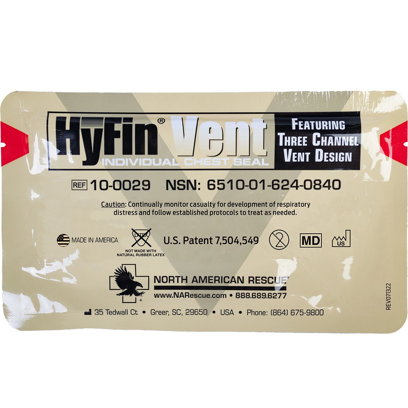 HYFIN VENT CHEST SEAL - INDIVIDUAL