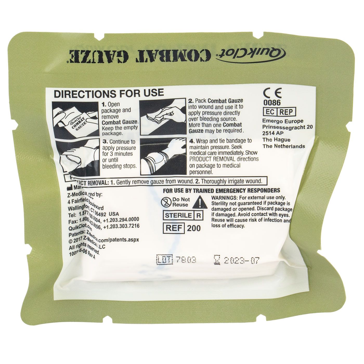 COMBAT GAUZE Z-FOLD HEMOSTATIC